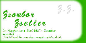 zsombor zseller business card